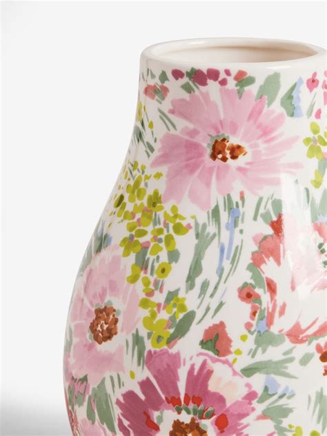 Buy Multicolour Floral Print Medium Ceramic Vase from Next India