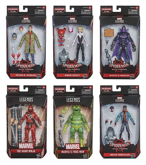 Buy Spider-Man: Into The Spider-Verse Marvel Legends Wave 1 Set of 6 ...