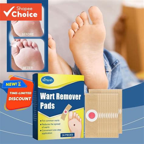 24pcs Plantar Wart Remover Pads, Wart Remover Bandaid for Plantar Wart ...