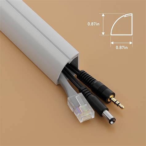 D-Line 15.7 White Quarter Round Cable Raceway, India | Ubuy