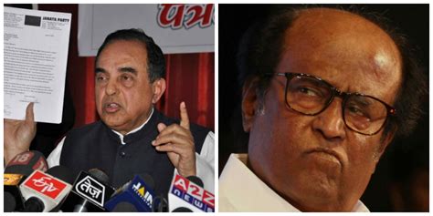 Subramanian Swamy calls Rajini 'illiterate' , 'a cheat' , does not want ...