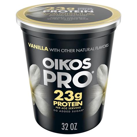 Amazon.com: Oikos Pro Vanilla Yogurt-Cultured Ultra-Filtered Milk ...