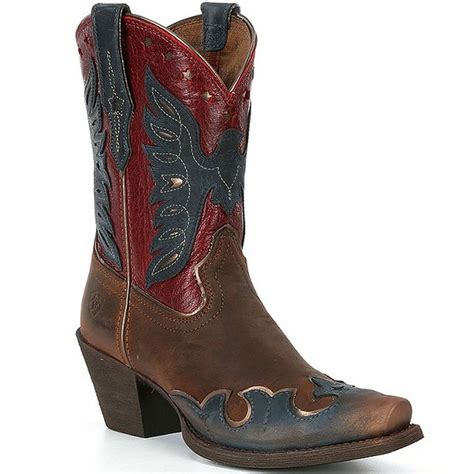 Ariat Bravery Leather Western Boots, Size 7 - Dusted Denim & Sassy Brown (1 pair) Delivery or ...