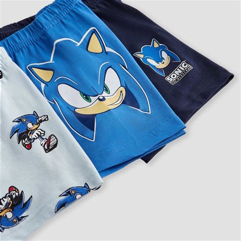 Buy Juniors Sonic the Hedgehog Print Trunks - Set of 3 from Juniors at ...