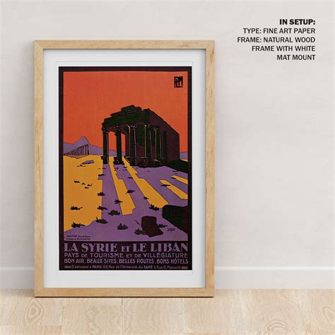 Buy Syria and Lebanon Travel Poster Art & Prints Online India at Best ...