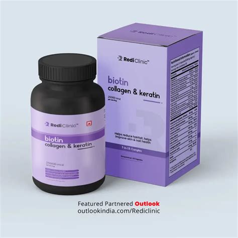 Rediclinic Biotin with Collagen and Keratin Tablets - Hair, Skin & Nail ...