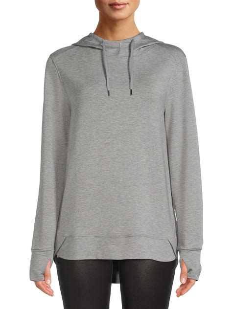 Athletic Works Women's Athleisure Mock Neck Hoodie - Walmart.com
