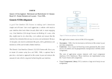UNIT II UI Design - Mobile App Dev: Gesture-Based Interfaces & Layouts ...