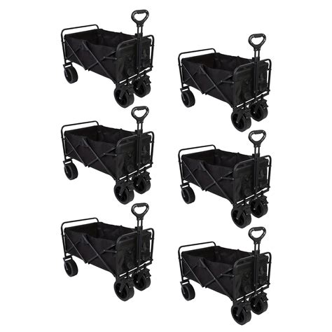Kuber Industries (Set of 6) Garden Wagon Cart with Wheels Foldable & P ...