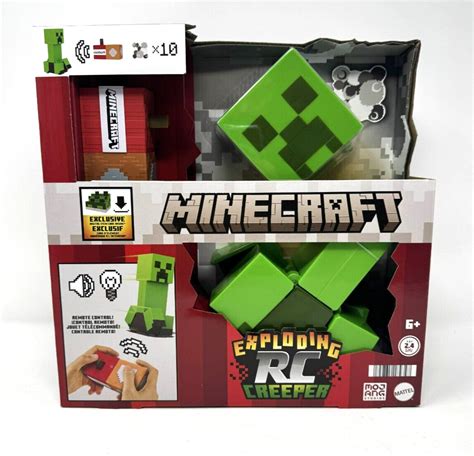 Minecraft Exploding RC Creeper Car Lights & Sounds with DLC Code Mattel ...