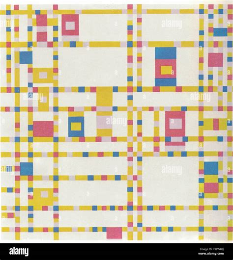 Piet Mondrian, Broadway Boogie Woogie, 1942-43 Stock Photo - Alamy