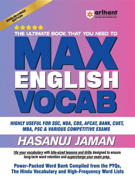 Buy MAX English Vocab Book 2026 | By Hasanuj Jaman – arihantbooks