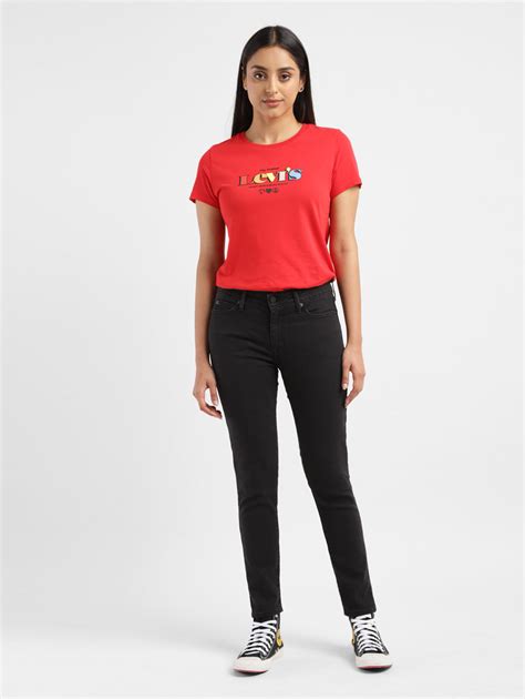 Women's 711 Black Skinny Fit Mid Rise Jeans – Levis India Store