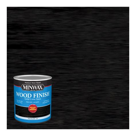 Minwax Wood Finish Solid True Black Water-Based Wood Stain 1 qt ...
