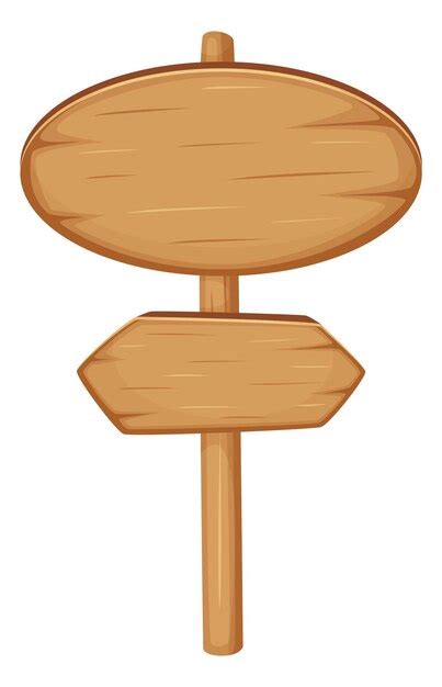 Rustieke verkeersbord met houtstructuur Lege wegwijzer sjabloon ...