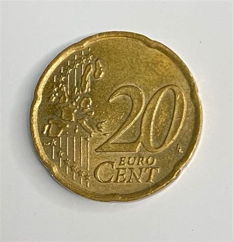 Rare Euro Coin 2002 Italy 20 Cent - Etsy