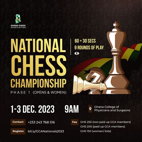 National Chess Championships 2023 - Phase 1, Ghana College of ...