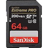 SanDisk Extreme SD UHS I 64GB Card for 4K Video for DSLR and Mirrorless ...