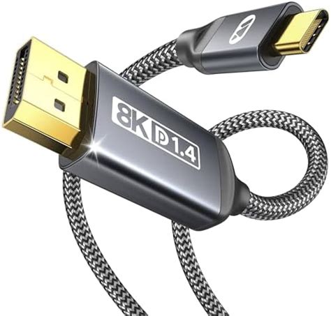 USB C to DisplayPort 1.4 Cable WARRKY 6FT | 8K@60Hz, 4K@240Hz | Stable ...