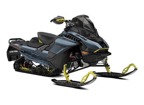 Rider going at high speed on a 2027 Ski-Doo Renegade snowmobile
