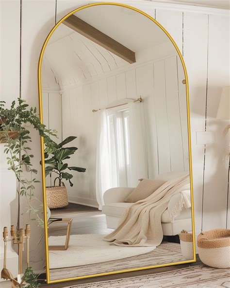 Amazon.com: Antok Full Length Mirror, 44"x72" Oversized Floor Mirror ...