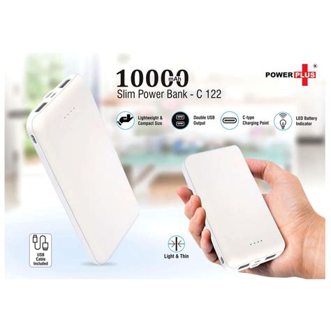 Slim Power Bank 10,000 MAh - C 122 – Marsh Clothing