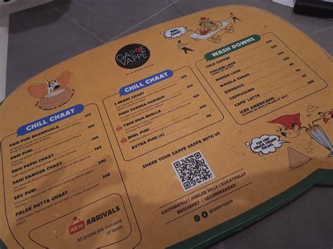 Menu at Gappe Vappe, Hyderabad, 8-446 & 447