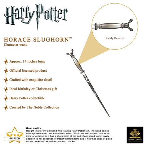 Professor Horace Slughorn Character Wand - Figuristi Store