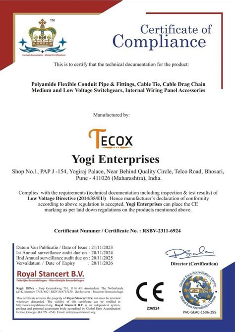 TECOX Industries - Premium Polyamide Conduit Pipes