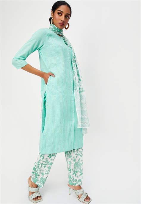 Buy Women Pintuck Straight Kurta Set Online at just Rs. 1499.0 ...