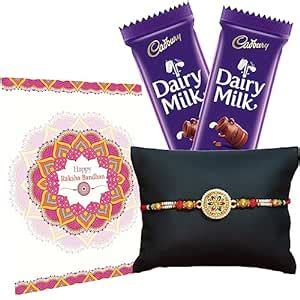 Canton Rakhi for Brother Chocolate Gift Hamper Pack of 1 Rakhi, Rakhi ...