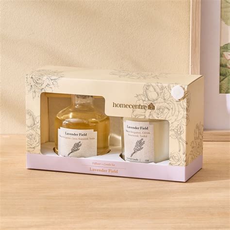 Buy Vicente Lavender Field Reed Diffuser with Jar Candle Set from Home ...