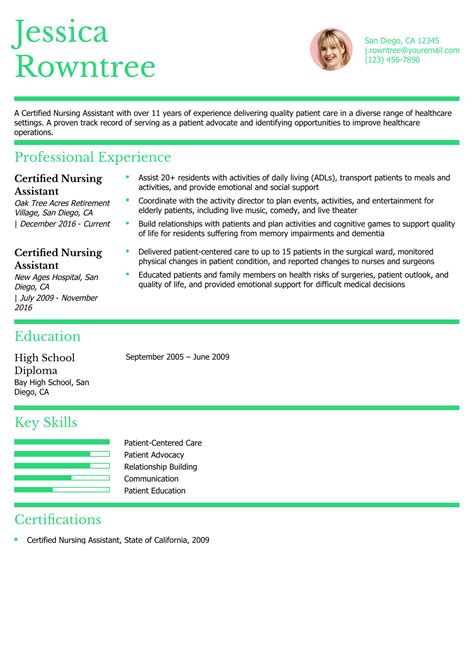 25 Best Nursing Assistant Resume Examples and Templates for 2026 ...