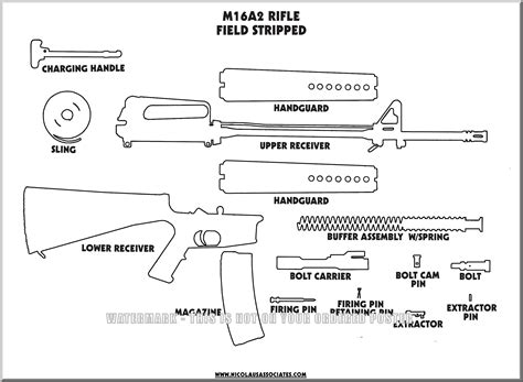 Parts Of M16 Us Rifle at Charli Murnin blog