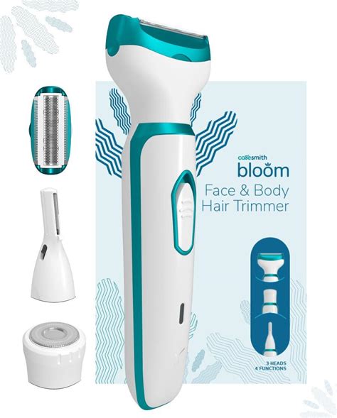 Caresmith Bloom 4 in 1 Face & Body Hair Trimmer for Women | 3 Heads ...