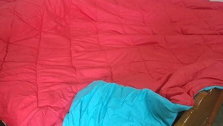 Amazon Brand - Solimo Microfiber Reversible Comforter, Double (Ruby Red ...