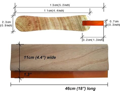 Square Cut Squeegee Aluminum Screen Printing Squeegee - | 20cm Square ...