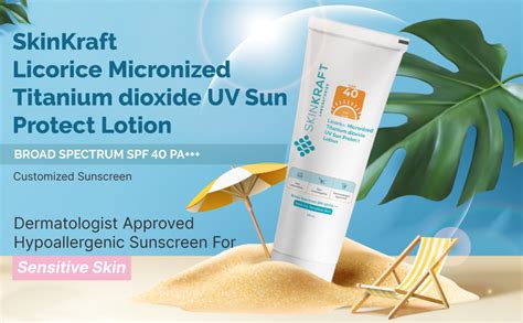 SkinKraft Physical Sunscreen with Licorice Micronized Titanium dioxide ...