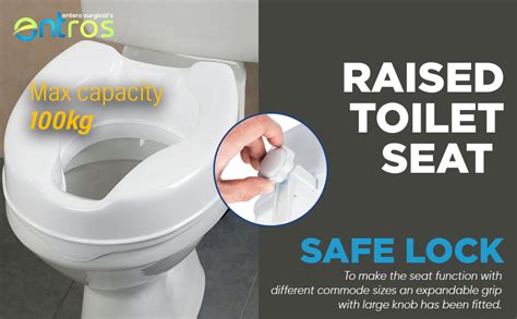 entros 6-Inches Without Lid Toilet Commode Seat Raiser Elevator ...