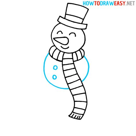 How to Draw a Snowman - Draw for Kids