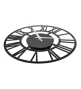 Buy Gift & Gallary Black Iron Analog Wall Clock Online at Low Prices in ...