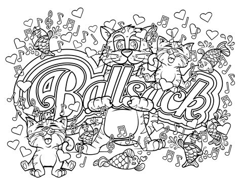 Curse Word Coloring Pages at GetColorings.com | Free printable ...