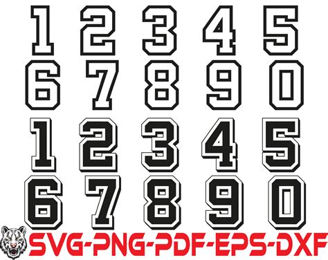 Football Jersey Number 0 Font