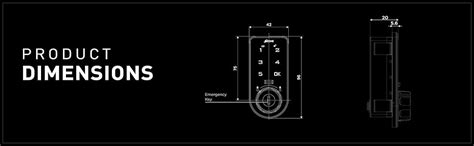 Ozone Smart Furniture Lock OZFL-301V-PK; Rectangular, Vertical; 24 ...