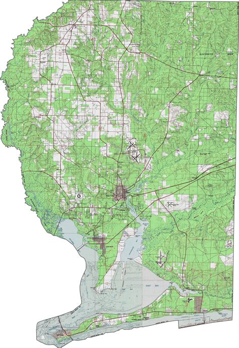 Topographic Map Navarre Florida