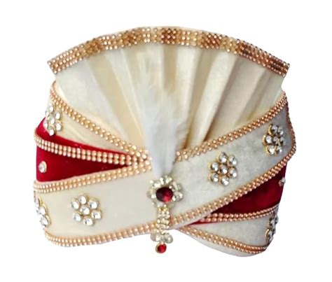 Buy BHAWANI Wedding Turban Solid Pagri/Self Design Embroidered Turban ...