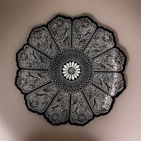 Bidri Silver Inlay Legacy Art Plate Unique | Bidri Work | Bidri Art – BIDRI