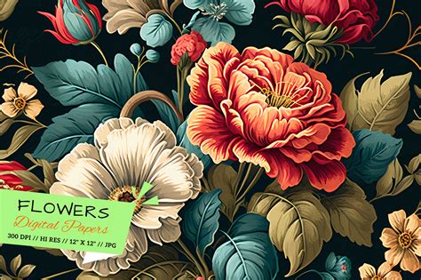 Red Vintage Flower Background at Winnifred Pitts blog