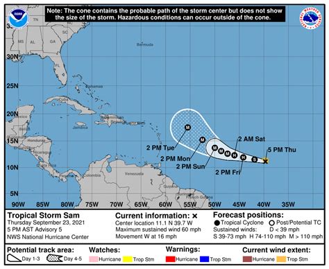 NHC: Tropical Storm Sam to become a hurricane by Friday | Biloxi Sun Herald