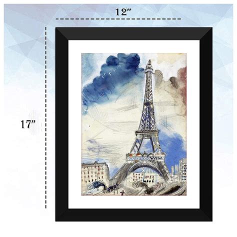 Set of 10 Best of Marc Chagall Paintings - Framed Poster Paper (12 x 17 ...